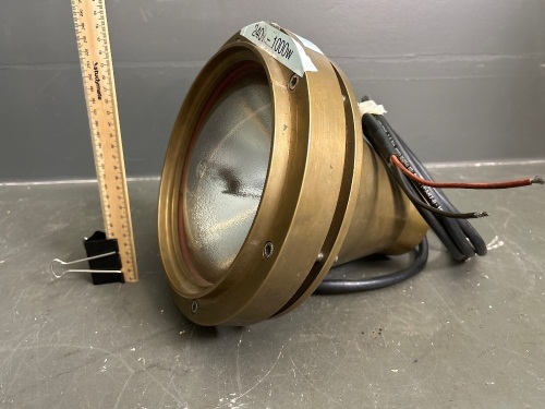 Heavy Duty GE Brass Marine Light - 240v, 1000w