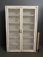 Cane/Wooden Hanging Wall Cabinet