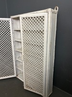 Cane/Wooden Hanging Wall Cabinet - 3