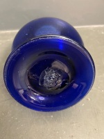 Hand Blown Blue Glass Jug - 5