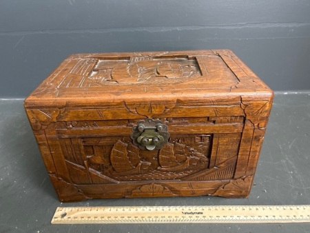Small Carved Camphor Chest