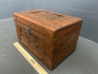 Small Carved Camphor Chest - 3