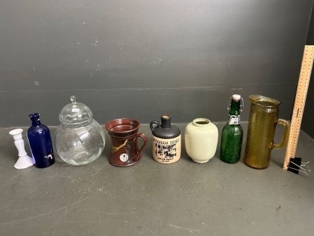 Various Lot of Glass and Pottery