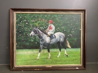 Ming Dynasty and Harry White painting signed Rusty Perez