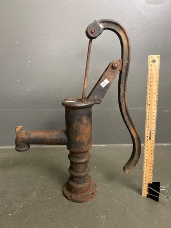 Vintage iron hand / garden pump