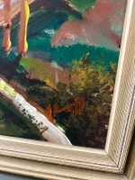 Large Framed Oil on Board of Gums - Signed Bottom Right - 2