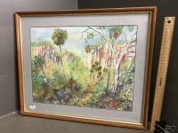 Carnarvons - Framed/Glazed Watercolour signed C Elcoate