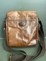 Leather Fossil man bag - 2