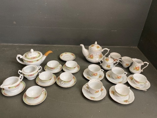 Mix lot tea and coffee sets - Thun Bohemia & Porcelana Poland