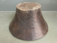 Large Carved Native Wooden Bowl  - 3