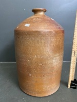 Salt Glazed Demijohn - marked ICI ANZ with Star Stamp by Bendigo Pottery