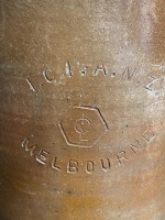 Salt Glazed Demijohn - marked ICI ANZ with Star Stamp by Bendigo Pottery - 2