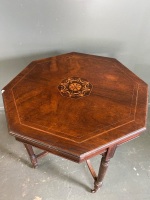 Victorian tea table on castors - 2