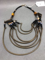 African Amber & Trade Bead Necklace