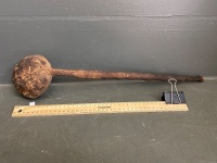 P.N.G Sepik River Carved Ladle with Half Coconut Shell - 2