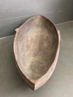 Papua New Guinea Siassi Island, Carved and Incised Feast/Ceremonial Bowl - 3