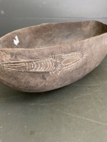 Papua New Guinea Siassi Island, Carved and Incised Feast/Ceremonial Bowl - 4