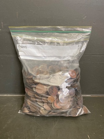 11.8kg Bag of Pennies and 1/2 Pennies