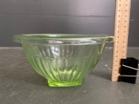 Uranium glass bowl