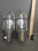 2 x Brushed Nickel Wall Lights (qty choice lot) - 2