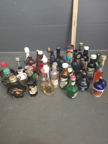 Selection of Collectable Miniature Alcohol bottles
