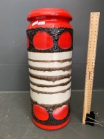 West German ceramic vase marked 217-42