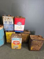 8 Assorted Oil Tins & Drums - 3