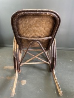 Vintage cane rocking chair - 3