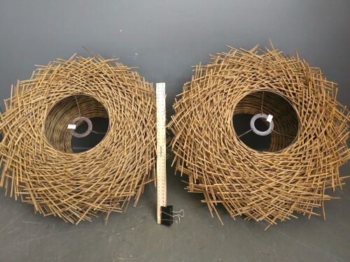 2 x Birdnest Lamp Shades