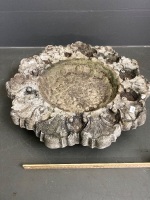 Decorative Concrete Birdbath - no stand - 2