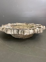 Decorative Concrete Birdbath - no stand - 3