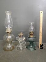 3 Glass Lanterns