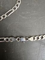 Silver chain necklace and charm bracelet - 3