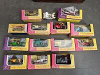Collection of 14 vintage Matchbox cars in original boxes.