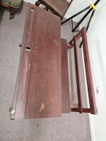 Double School Desk with Lift-Up Seat - 2