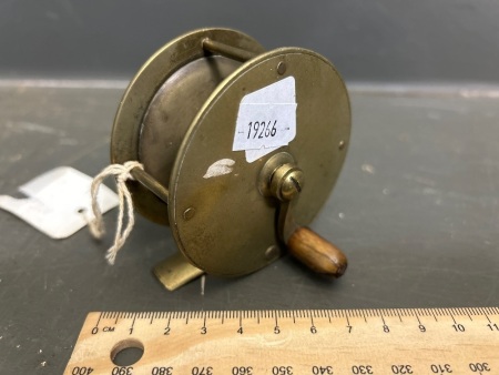 Vintage Brass Crank Reel