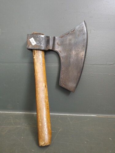 Early Austrian Side Axe Stamped at Edges - 9 1/2in Blade