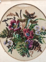 A Pair of Vintage Gilt Framed Fine Intricate Floral Needlepoints - 3