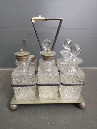 Crystal Condiments Set