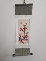 Selection of Asian rice paper prints, scrolls and wall hangings