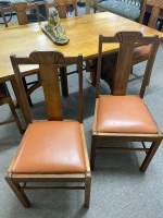 Beautiful Art Deco dining table and 6 chairs - 3