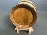 5L Oak Wood Barrel with Brass Tap - 3