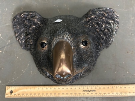 Bronze Koala Head Sculpture 