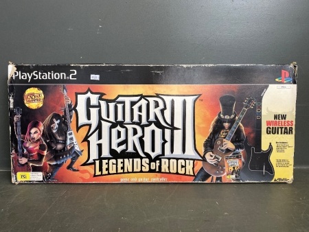 Play Station 2 Guitar Hero III Legends of Rock game