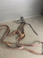 3 x Stock Whips, 2 x Crops, 2 x Croppers and on Bridle - 5