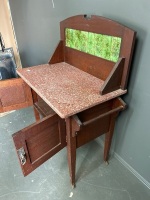  Washstand with Granite Top and Tiled Back - 2