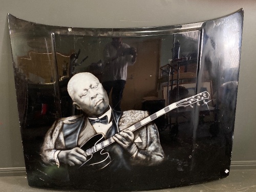 Airbrushed Car Bonnet of Davo from Lunatic Fringe