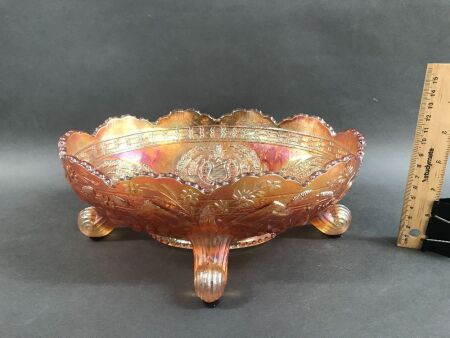 Carnival Glass Banana Bowl