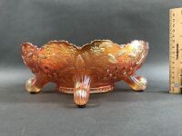 Carnival Glass Banana Bowl - 2