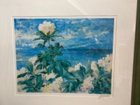 2 Original floral beach scenes framed - 2